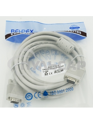 Кабель монитор - SVGA card (15M-15M) 2 filters 5m