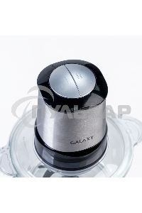 Измельчитель электрический Galaxy Line GL 2355, серебристый с черным, стеклянная чаша 1,5 л, 400 Вт, импульсный режим