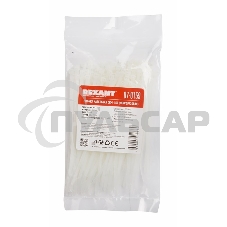 Хомут-стяжка нейлоновая многоразовая Rexant 150x3,5 мм, белая, упаковка 100 шт.