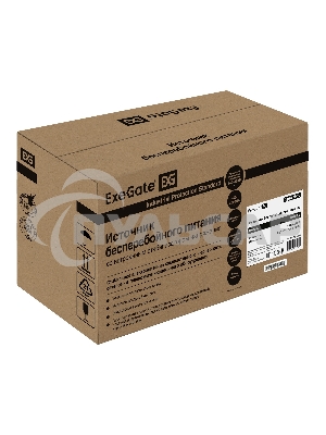 Источник бесперебойного питания ExeGate EX292764RUS SpecialPro UNB-600.LED.AVR.2SH.RJ.USB 600VA/360W, LED, AVR, 2*Schuko, RJ45/11, USB, черный