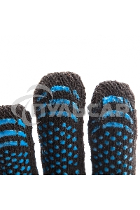 Перчатки трикотажные хлопкоэфирные плюшевые, ПВХ 