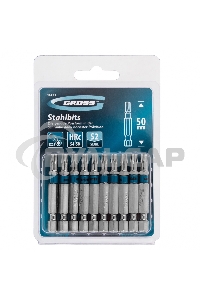 Набор бит TORX 25х50, сталь S2, 10 шт. Gross