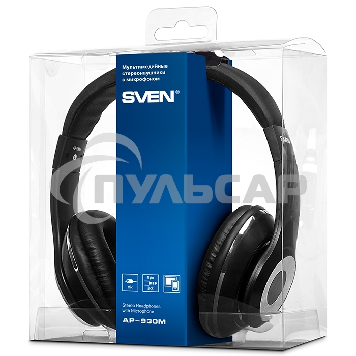 Наушники SVEN AP-930M черный 3 5 мм