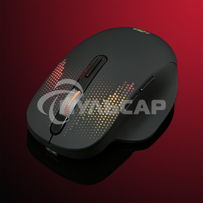 Мышь беспроводная Oklick 636LWC черный, 2400 dpi, радиоканал, USB/USB-C, кнопки - 6