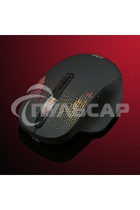 Мышь беспроводная Oklick 636LWC черный, 2400 dpi, радиоканал, USB/USB-C, кнопки - 6