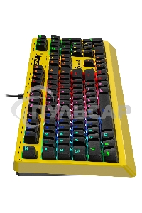 Клавиатура проводная A4Tech Bloody B810RC Punk USB желтый/черный