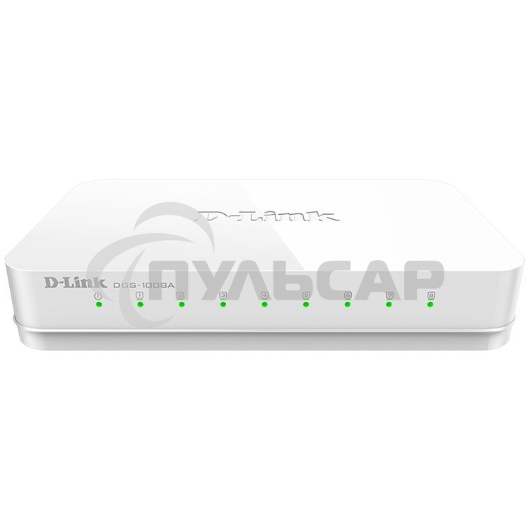 Неуправляемый коммутатор D-Link DGS-1008A/F1A с 8 портами 10/100/1000Base-T (465291)
