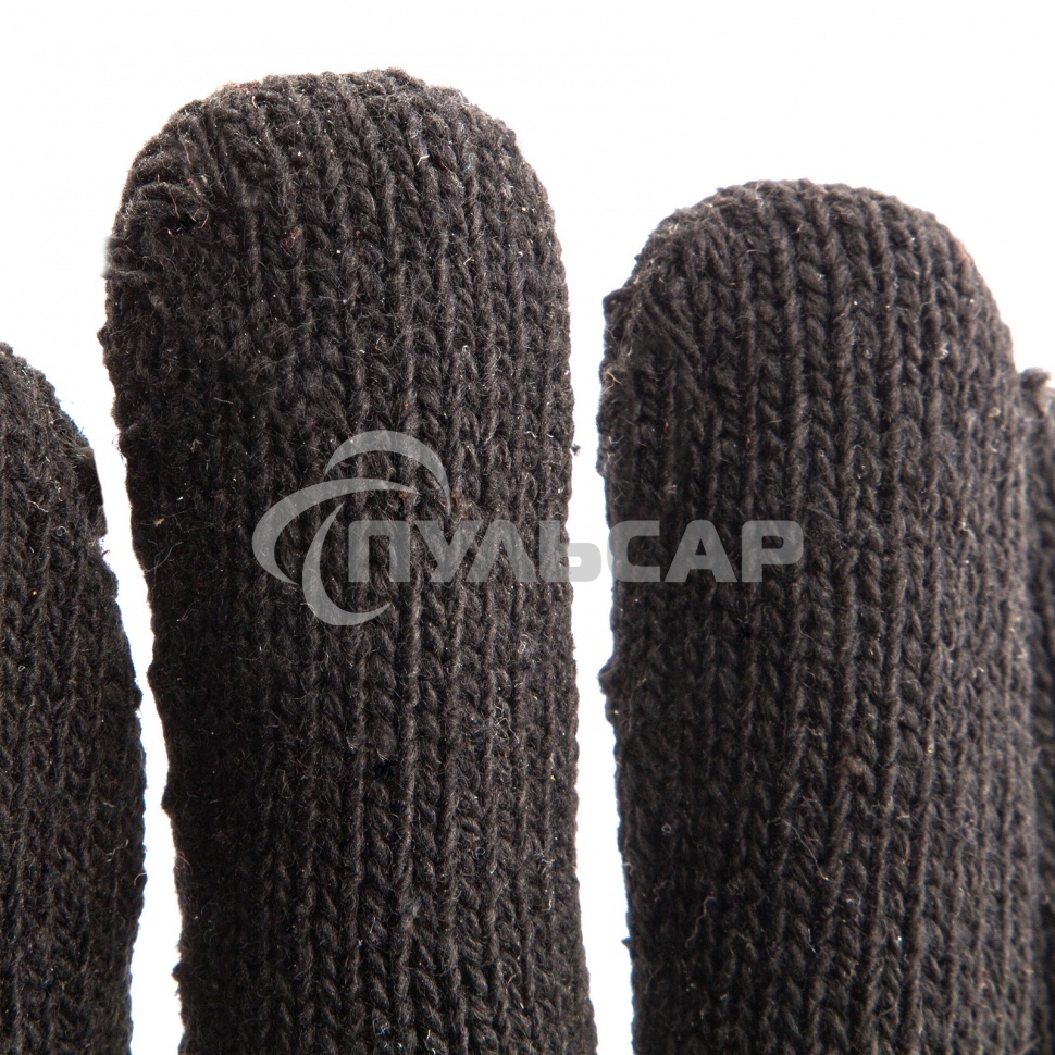 Перчатки трикотажные хлопкоэфирные плюшевые, ПВХ 