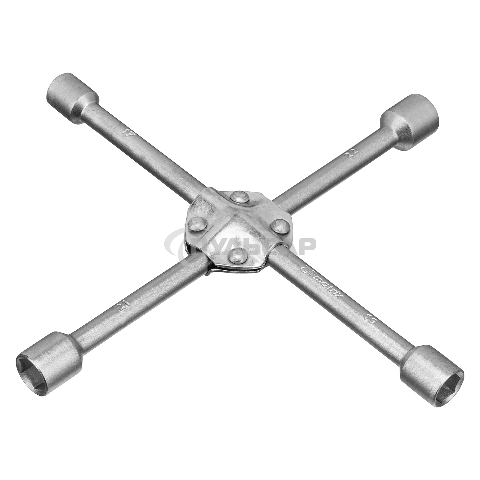 Ключ-крест баллонный Matrix, 17 х 19 х 21 х 22 мм, усиленный, толщина 16 мм