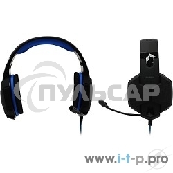 Гарнитура SVEN AP-U980MV, черный-синий (USB, LED, 7.1, 2.2m)
