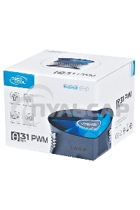 Кулер для процессора DEEPCOOL THETA 31 PWM черный/синий, 92 мм, алюминий/медь, 2400 об/мин, 32.5 дБ, 4 pin, 95 Вт, 60 мм