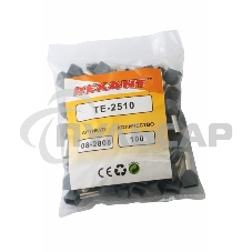 Наконечник штыревой втулочный изолированный F-10 мм 2х2.5 мм² (НШВи(2) 2.5-10/НГи2 2,5-10) серый Rexant