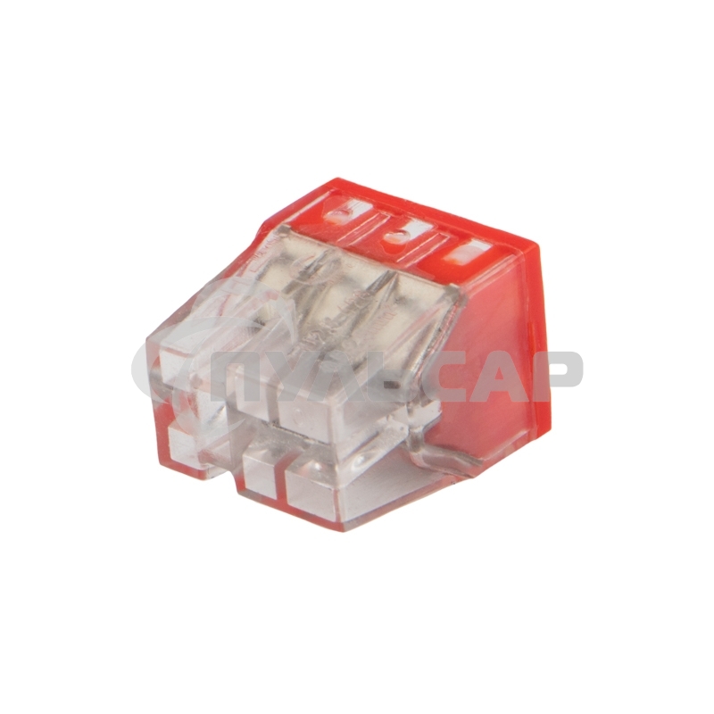 Экспресс-клемма с пастой Rexant СМК 2273-246, 6-проводная 0.5-2.5 мм², прозрачная (100 шт./уп.)