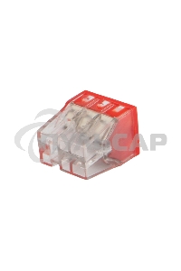 Экспресс-клемма с пастой Rexant СМК 2273-246, 6-проводная 0.5-2.5 мм², прозрачная (100 шт./уп.)