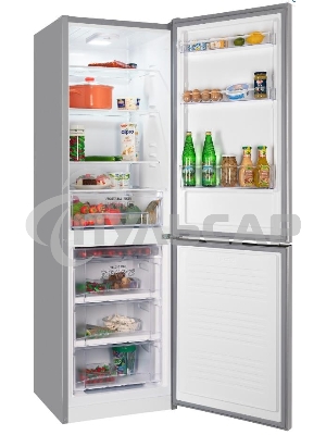 Холодильник Nordfrost NRB 162NF S серебристый двухкамерный 205/105 л морозилка снизу