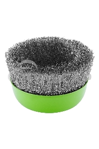 Щетка для УШМ СИБРТЕХ 125 мм М14, чашка, витая проволока 0,3 mm 746067