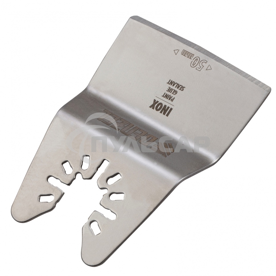 Насадка-шабер для МФИ, Inox, для снятия краски, ширина 50 мм, ступенчатая Denzel