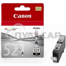 Картридж струйный CLI-521Bk (2933B004) черный (9 мл.) для Canon Pixma iP3600, 4600, MP540,MP620, MP630, MP980