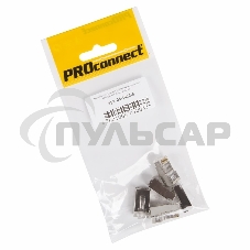 PROconnect Разъем RJ-45(8P8C) под витую пару, FTP экранированный, кат.5e, пакет, 5шт PROconnect Разъем RJ-45(8P8C) под витую пару, FTP экранированный, кат.5e, пакет, 5шт