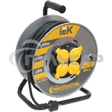 Катушка УК40 Iek WKP16-16-04-40-44 на мет с т/з 4 места 2 Р + P Е /40м КГ 3х1,5мм2 IP44 Катушка УК40 Iek WKP16-16-04-40-44 на мет с т/з 4 места 2 Р + P Е /40м КГ 3х1,5мм2 IP44