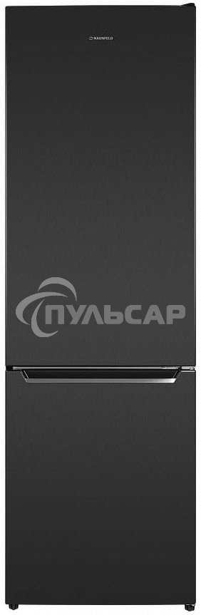 Холодильник Maunfeld MFF176SFSB черный двухкамерный 188/75л морозилка снизу, ручная разморозка