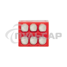 Экспресс-клемма с пастой Rexant СМК 2273-246, 6-проводная 0.5-2.5 мм², прозрачная (100 шт./уп.)