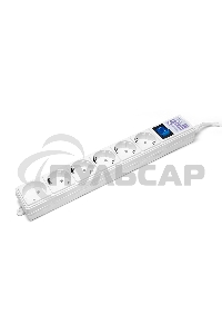 Фильтр-удлинитель PowerCube (SPG(5+1)-16B-3M) 6 розеток, 3м,16А/3,5кВт, белый