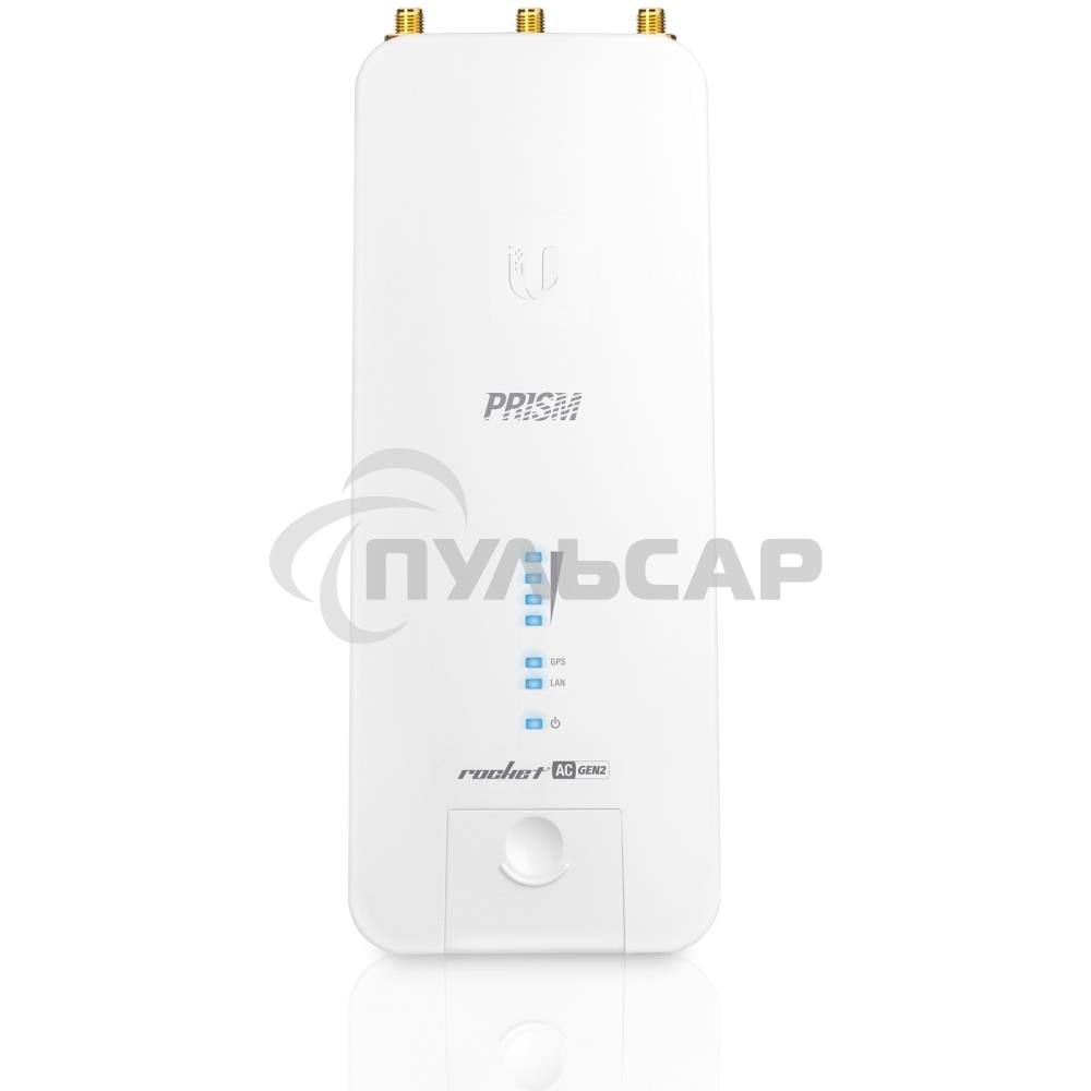 Точка доступа UBIQUITI RP-5AC-Gen2 Rocket 5AC PRISM Gen 2 Радиоустройство 5 ГГц, PtMP/PtP, airMAX ac, 2x RP-SMA, фильтры airPrism, GPS Sync