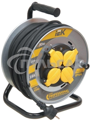 Удлинитель на мет. катушке 4х30м с заземл. 16А IP44 УК30 