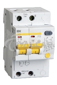 Выключатель автоматический Iek MAD10-2-016-C-010 АД12 2Р 16А10мА ИЭК