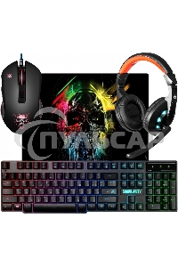 Игровой комплект Defender Гарнитура, мышь, клавиатура, ковер MKP-118