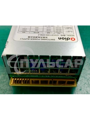 Блок питания серверный Server power supply Qdion Model U1A-D11200-DRB-Z P/N:99MAD11200I1170117 CRPS 1U Module 1200W Efficiency 94+, Gold Finger (option), Cable connector: C14