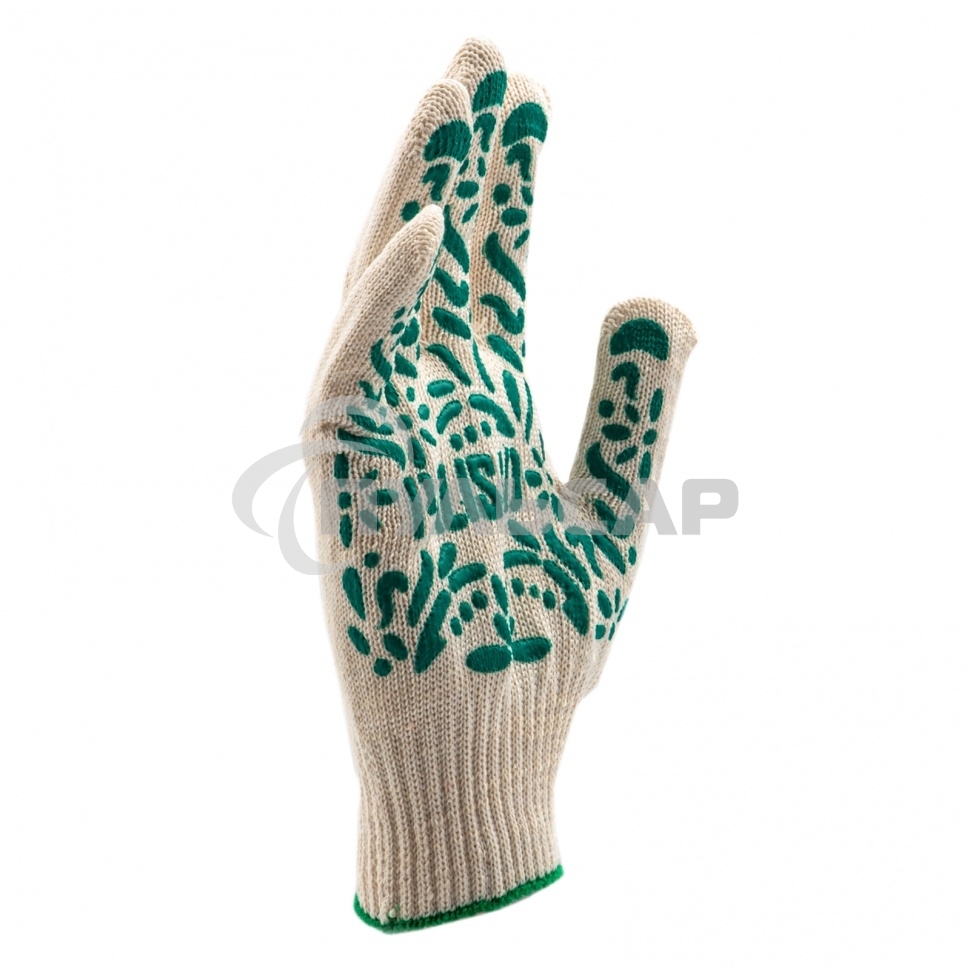 Перчатки трикотажные, ПВХ-покрытие 