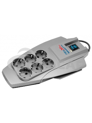 Сетевой фильтр Pilot X-Pro: 6 евророзеток Zero Start биметаллический предохранитель и микропроцессор 5 метров Pilot X-Pro 5M