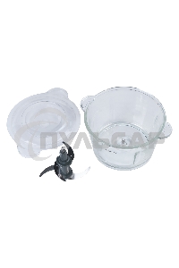 Измельчитель электрический Galaxy Line GL 2355, серебристый с черным, стеклянная чаша 1,5 л, 400 Вт, импульсный режим