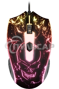 Мышь проводная Defender Overmatch GM-069 черный, 2400 dpi, USB, кнопки - 4