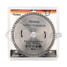 Диск пильный 255 мм х 60 зуб х 32/30 мм Kranz