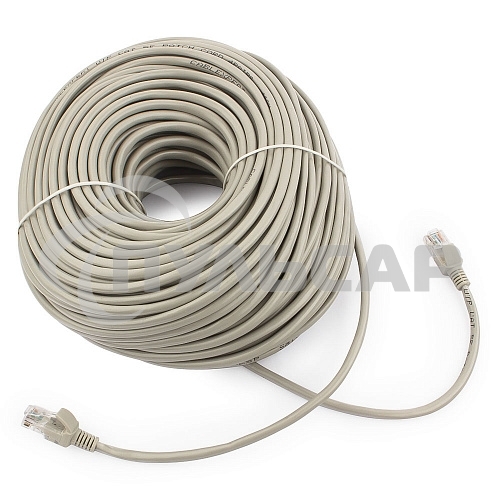 Патч-корд UTP Cablexpert кат.5e, 50м, литой, многожильный (серый)
