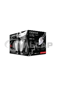 Миксер Centek CT-1124 (черн/сталь)