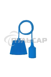 Патрон E27 силиконовый со шнуром 1 м синий Rexant