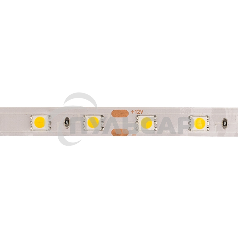 Лента светодиодная открытая, 10 мм, IP23, SMD 5050, 60 LED/m, 12 V, цвет свечения теплый белый