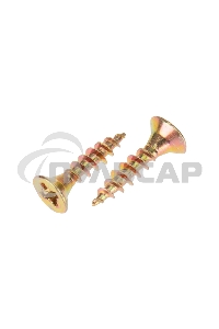 Саморез универсальный KRANZ 3,5х16, желтый цинк, пакет (1000 шт/уп)