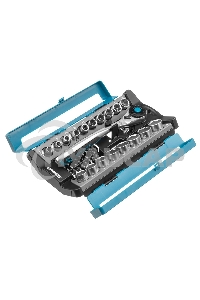 Набор торцевых головок, трещотка 120 зубьев, 36 предметов GROSS 14145