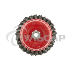 Щетка Matrix для УШМ, 125 мм, М14, Чашка, двухрядная, крученая проволока 0,35 мм