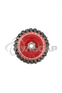 Щетка Matrix для УШМ, 125 мм, М14, Чашка, двухрядная, крученая проволока 0,35 мм