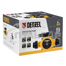 Циркуляционный насос CP32-8, напор 8 м, 160 л/мин, 1 м кабель, монт. длина 180 мм Denzel