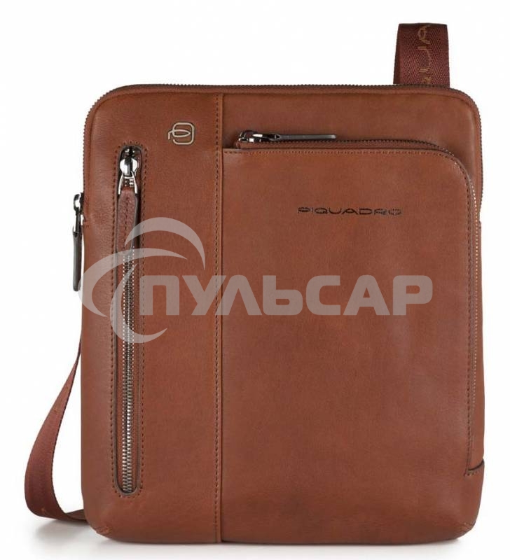 Сумка Piquadro черный Square CA1816B3/CU светло-коричневый натур.кожа