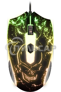 Мышь проводная Defender Overmatch GM-069 черный, 2400 dpi, USB, кнопки - 4