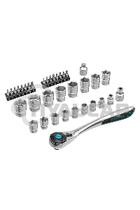 Набор торцевых головок, трещотка 120 зубьев, 36 предметов GROSS 14145