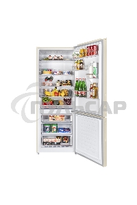 Холодильник Maunfeld MFF1857NFBG бежевый инвертер двухкамерный 336/117л морозилка снизу